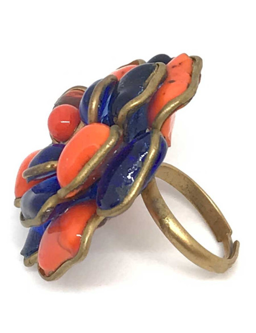Bague MARGUERITE DE VALOIS pâte de verre