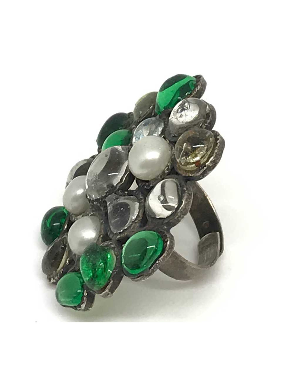 Bague MARGUERITE DE VALOIS pâte de verre