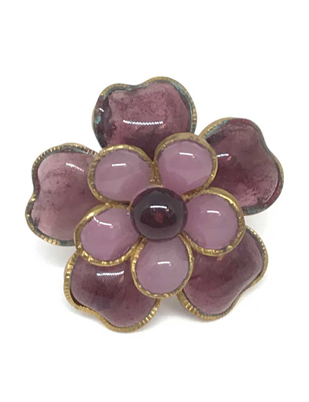 Bague Camelia MARGUERITE DE VALOIS pâte de verre