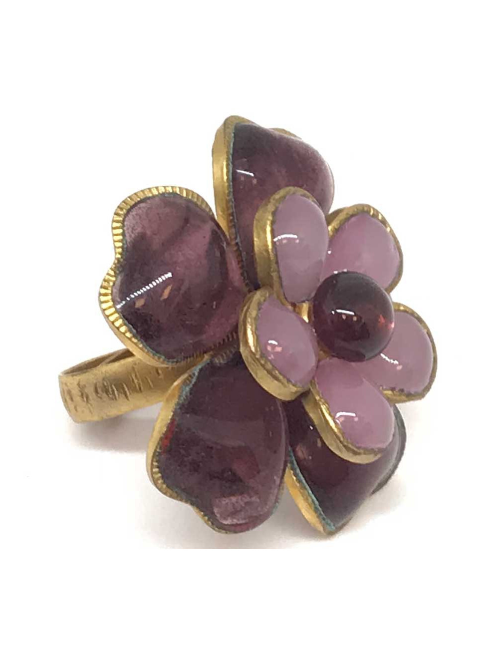 Bague MARGUERITE DE VALOIS pâte de verre