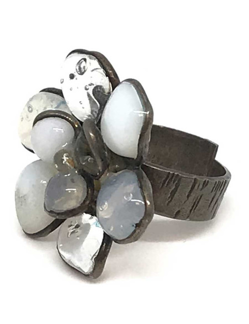 Bague MARGUERITE DE VALOIS pâte de verre