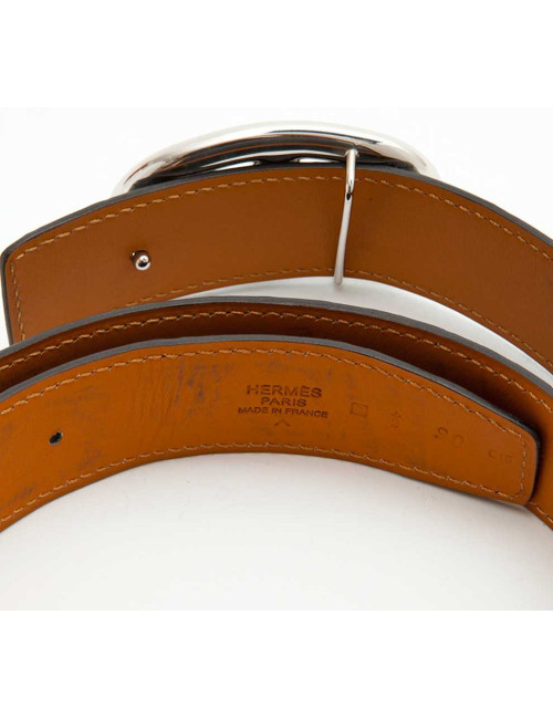 Ceinture HERMES Homme t 90 crocodile porosus vert