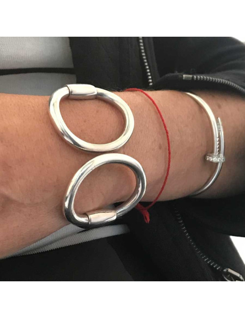 Bracelet Nausicaa HERMES argent 