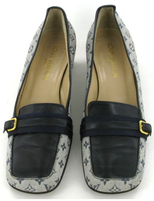 Mocassins LOUIS VUITTON en cuir et toile Monograme