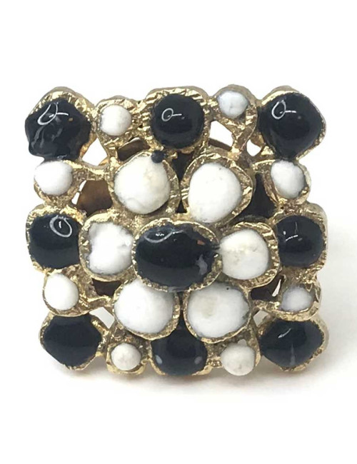 Bague MARGUERITE DE VALOIS pâte de verre