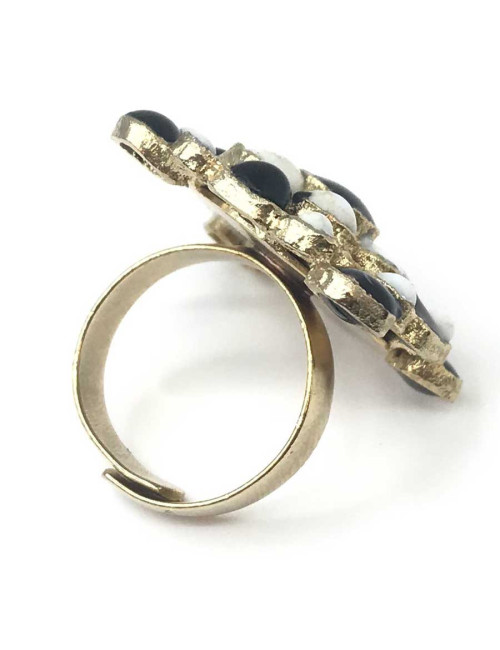 Bague MARGUERITE DE VALOIS pâte de verre