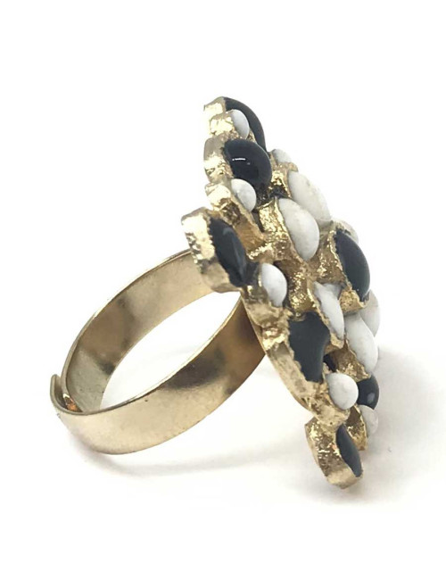 Bague MARGUERITE DE VALOIS pâte de verre