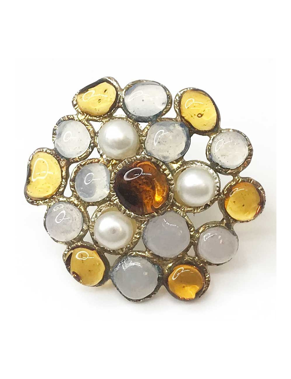 Bague MARGUERITE DE VALOIS pâte de verre