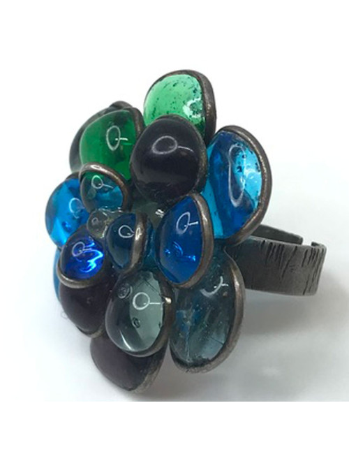 Bague pâte de verre MARGUERITE DE VALOIS