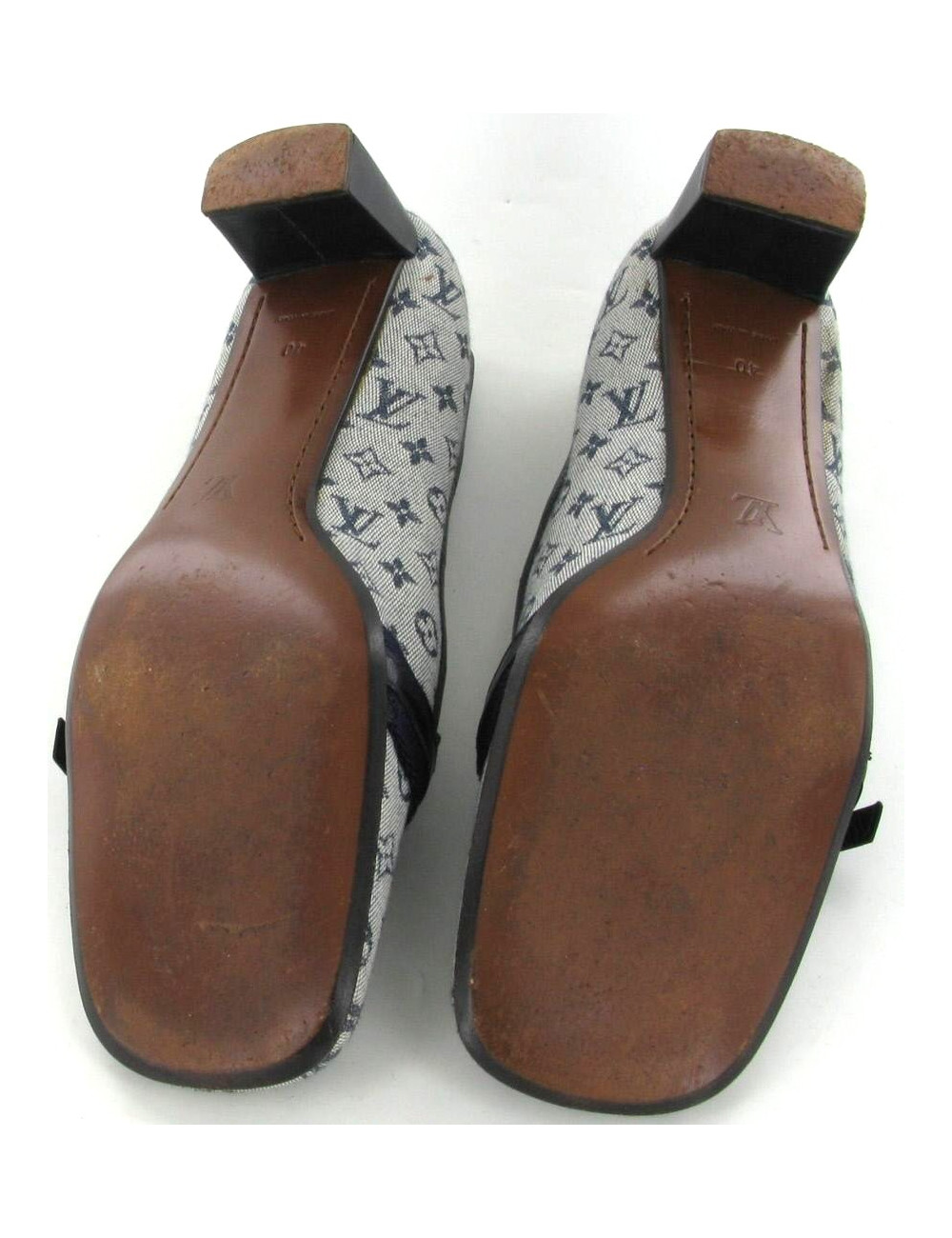 Mocassins LOUIS VUITTON en cuir et toile Monograme