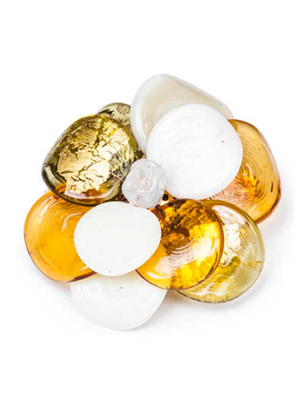 Broche MARGUERITE DE VALOIS pâte de verre 