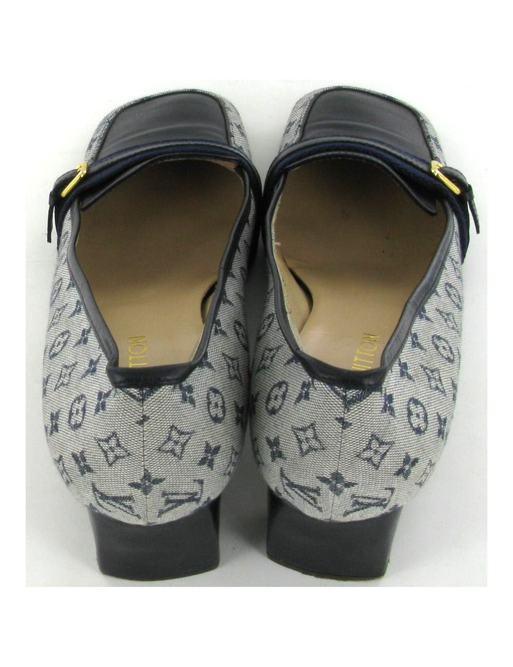 Mocassins LOUIS VUITTON en cuir et toile Monograme