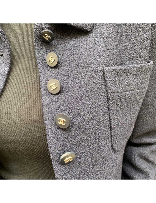 Veste Chanel T36 bleu
