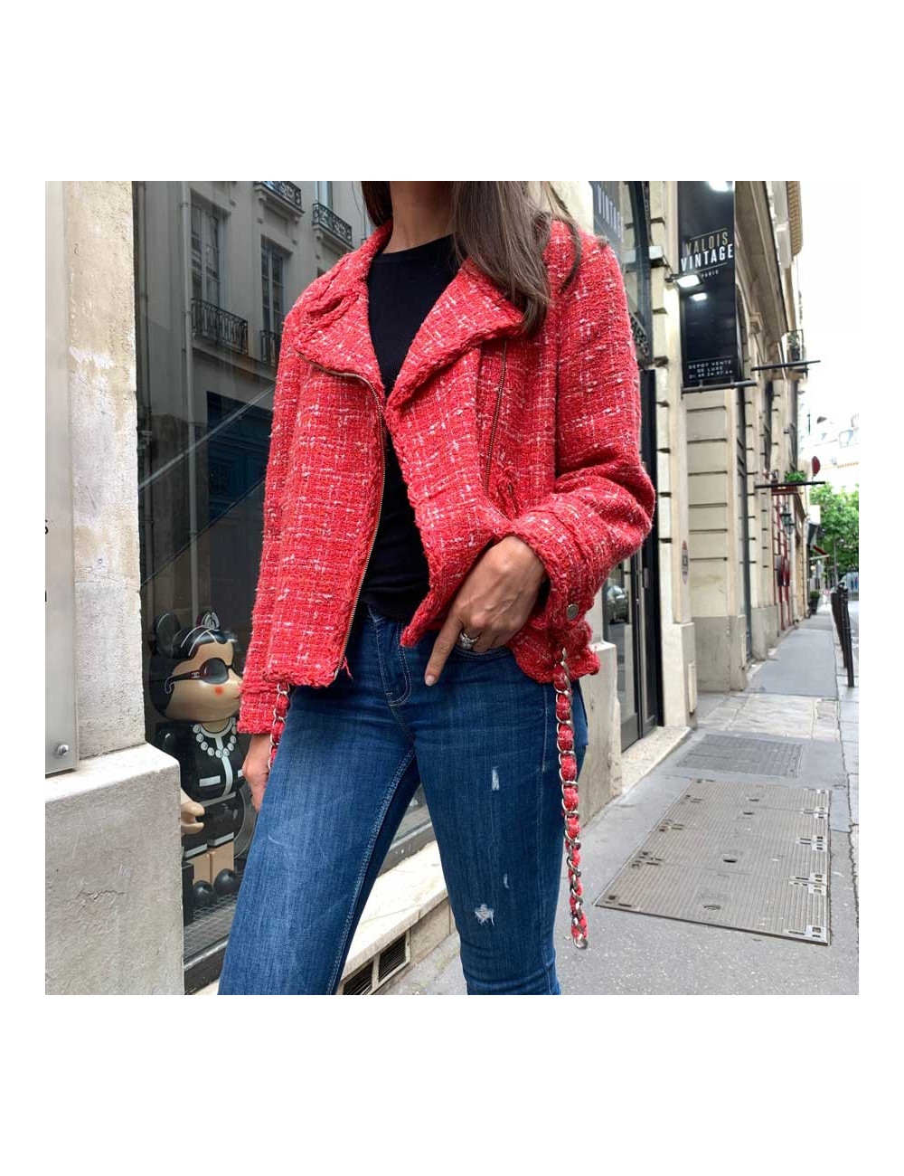 Perfecto T 44 CHANEL tweed corail