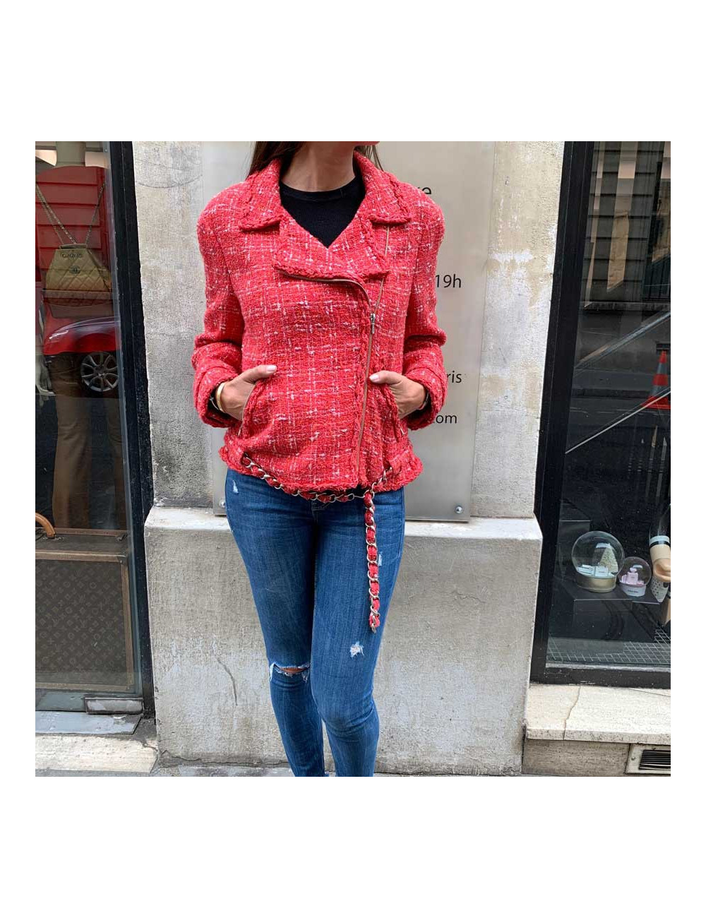 Perfecto T 44 CHANEL tweed corail