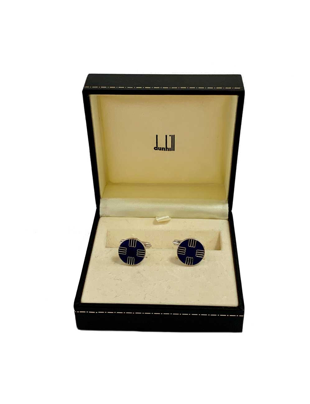 bouton de manchette DUNHILL bleu
