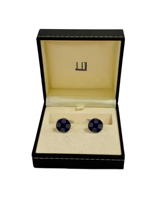 bouton de manchette DUNHILL bleu