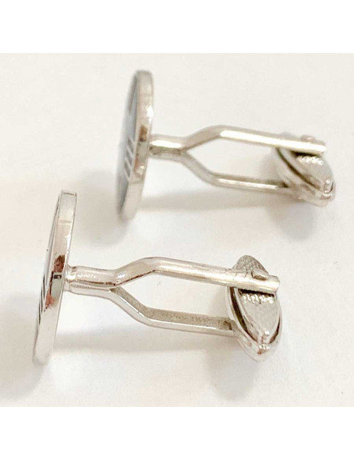 Boutons de manchette DUNHILL bleu saphir