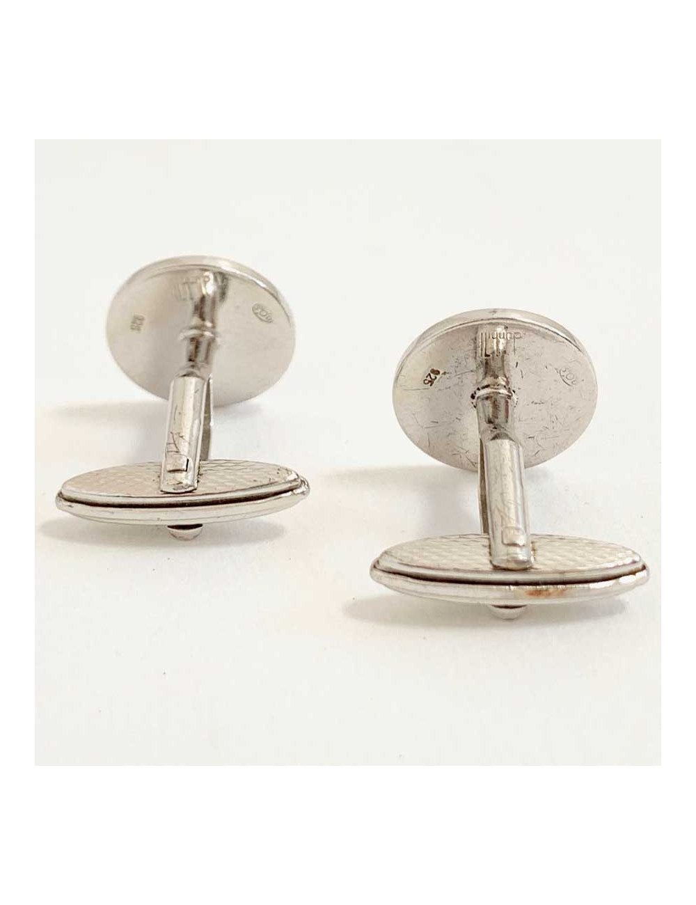 Boutons de manchette DUNHILL bleu saphir