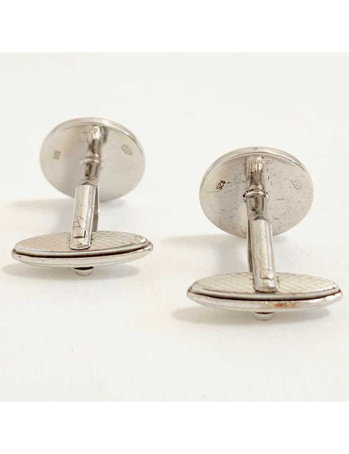 Boutons de manchette DUNHILL bleu saphir