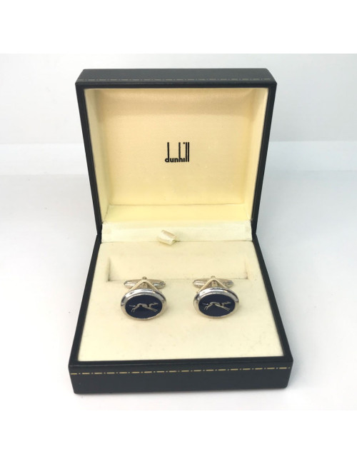 XXX Boutons de manchette DUNHILL saphir