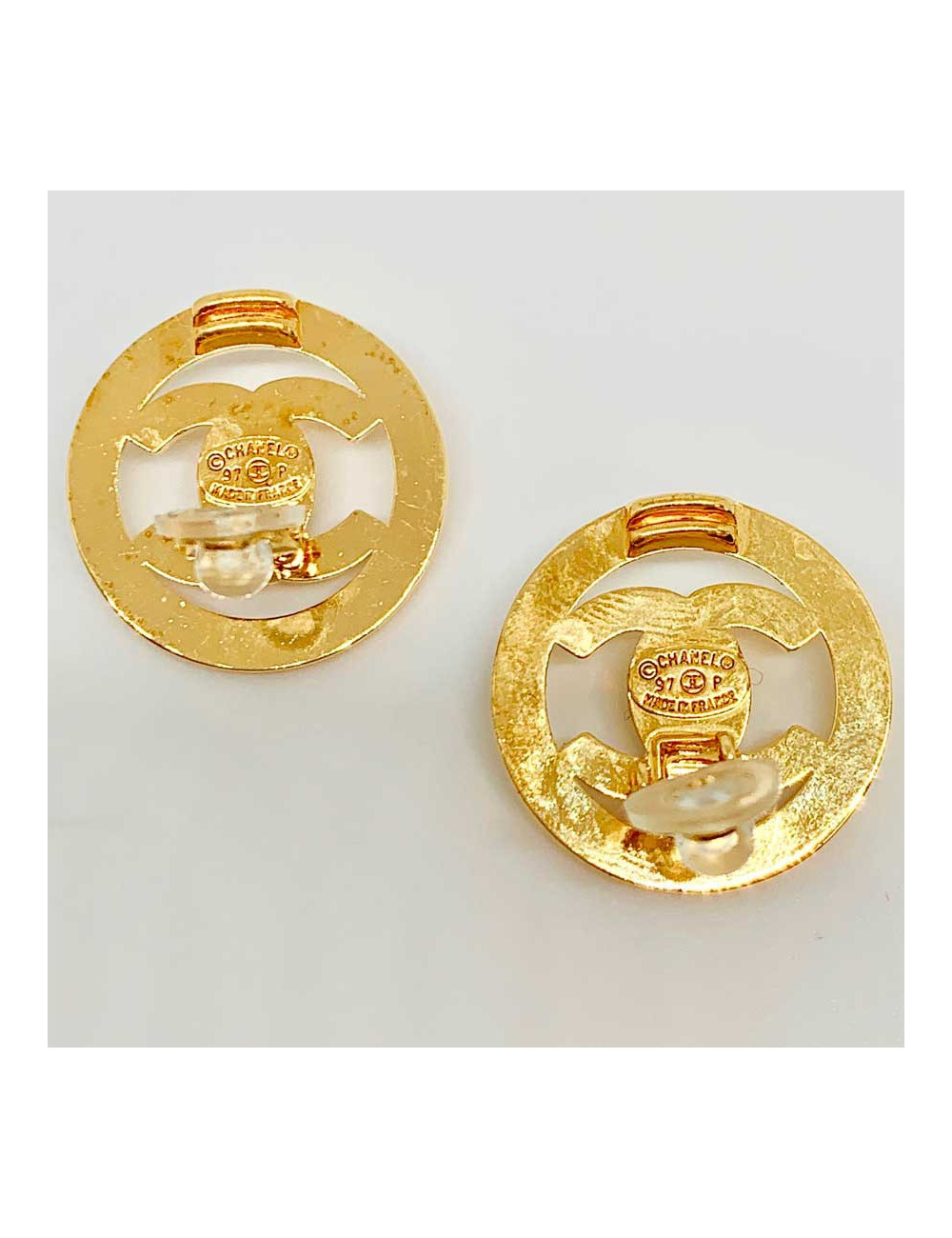 BO Clips CHANEL CC dorés