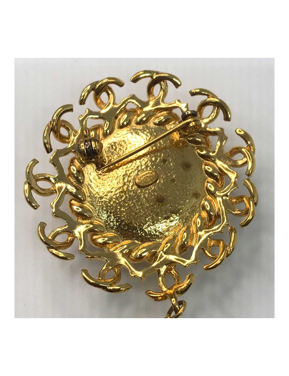 Broche Vintage Chanel grosse perle