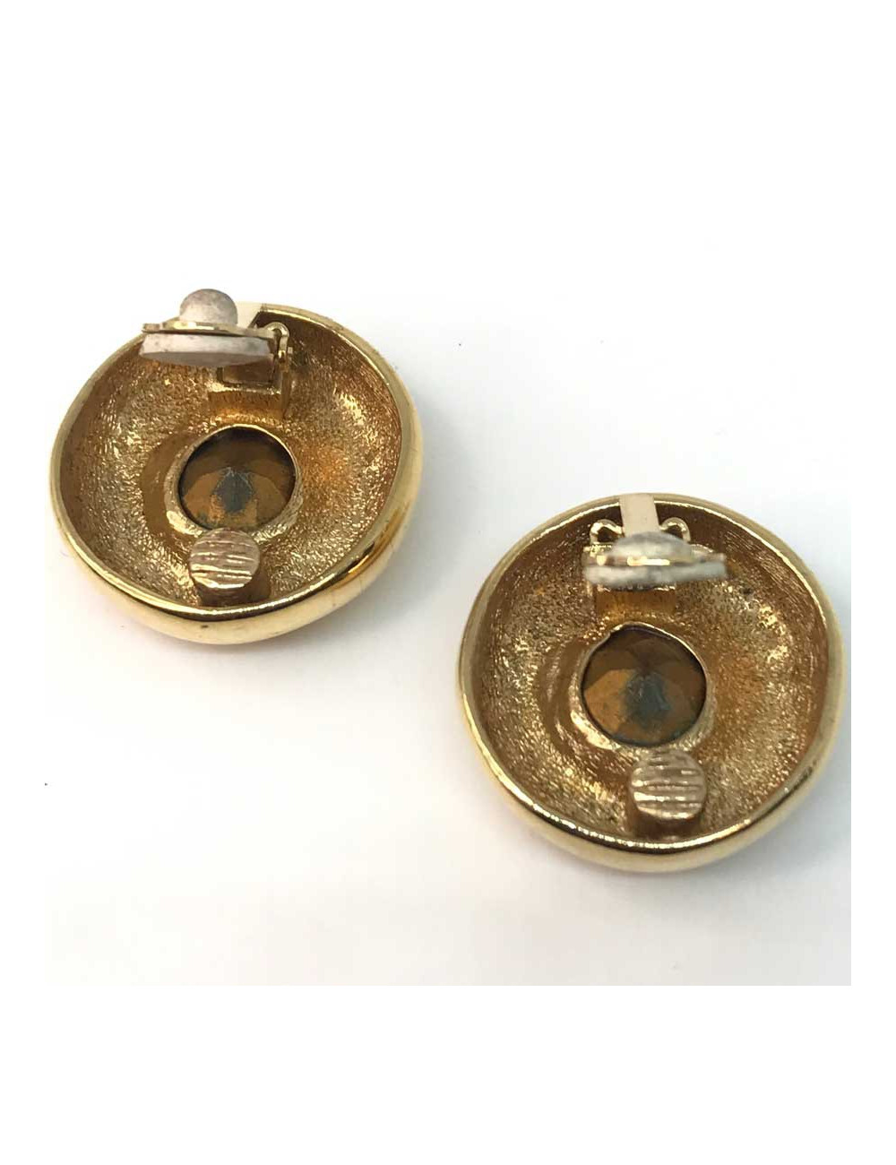 BO SANS MARQUE métal doré et strass jaune