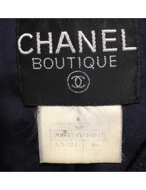Veste Chanel T36 bleu