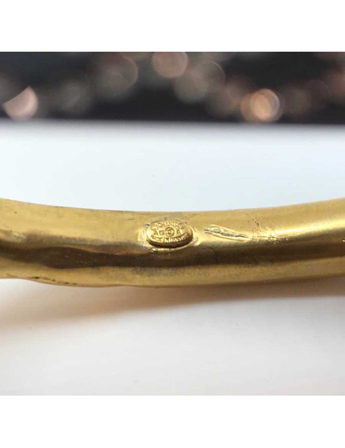 CHANEL bracelet bleu céramique et strass