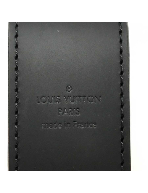 Bracelet Louis Vuitton cuir noir