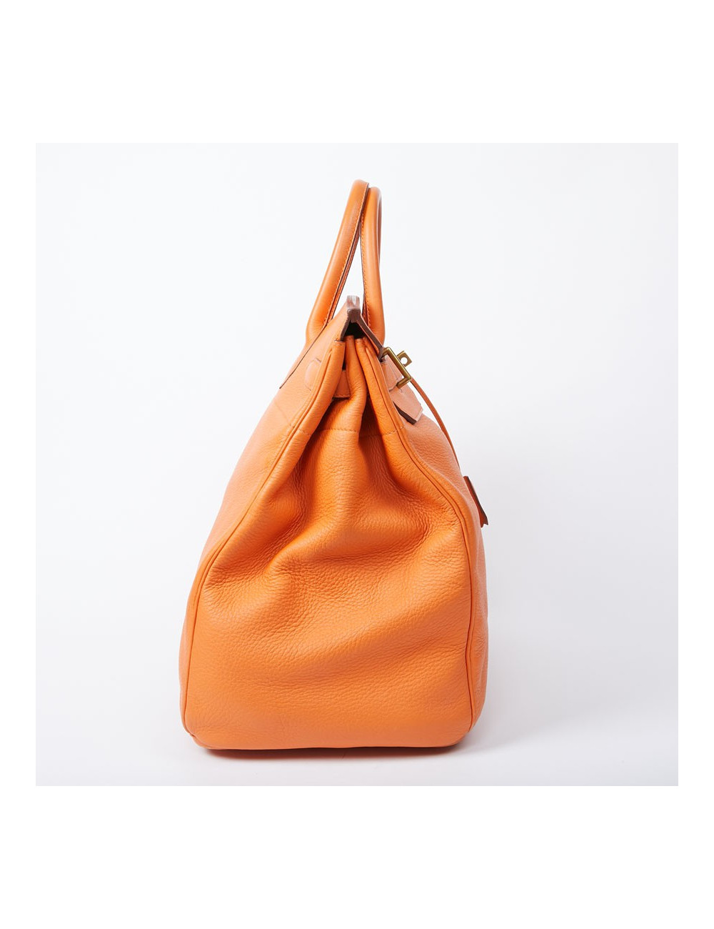 Sac Haut à Courroies HERMES cuir togo orange