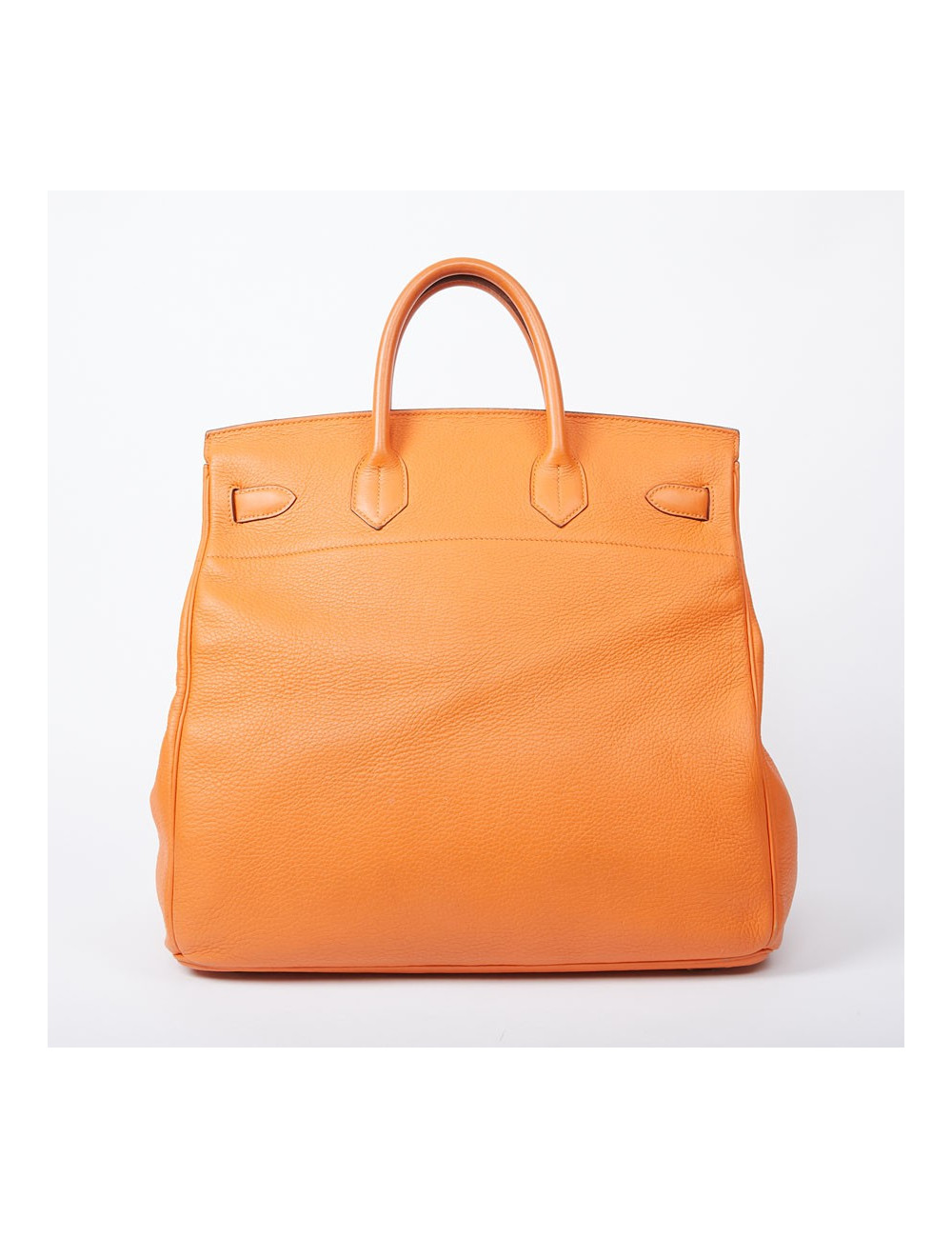 Sac Haut à Courroies HERMES cuir togo orange