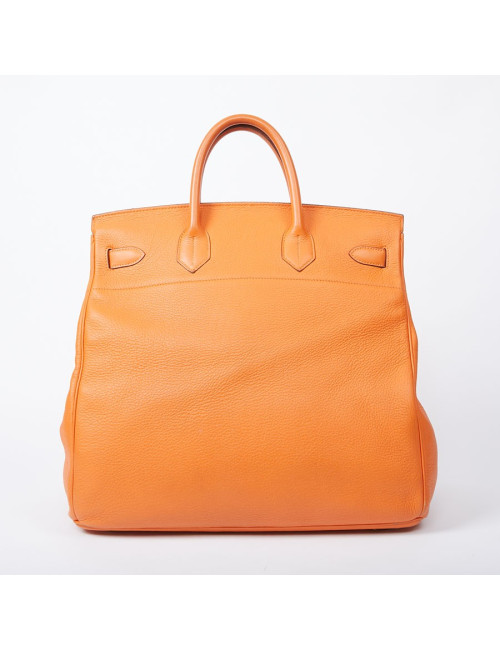 HERMES Haut à courroies bag orange Togo leather 