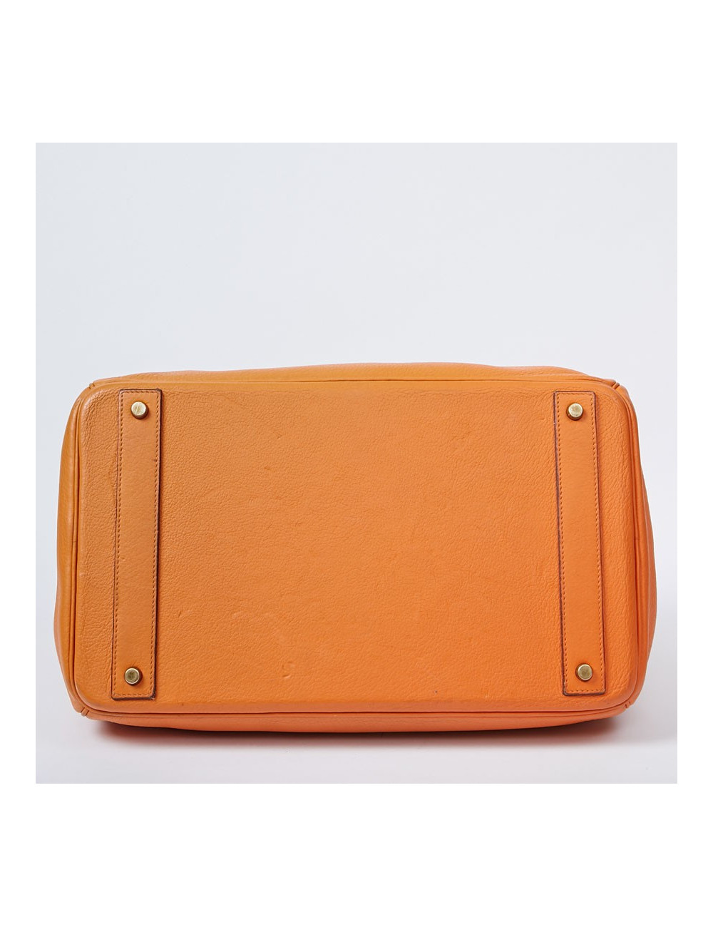 HERMES Haut à courroies bag orange Togo leather 