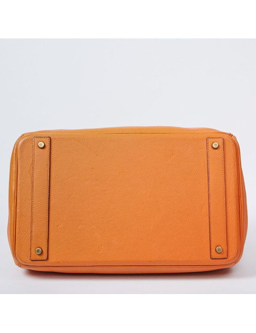 HERMES Haut à courroies bag orange Togo leather 