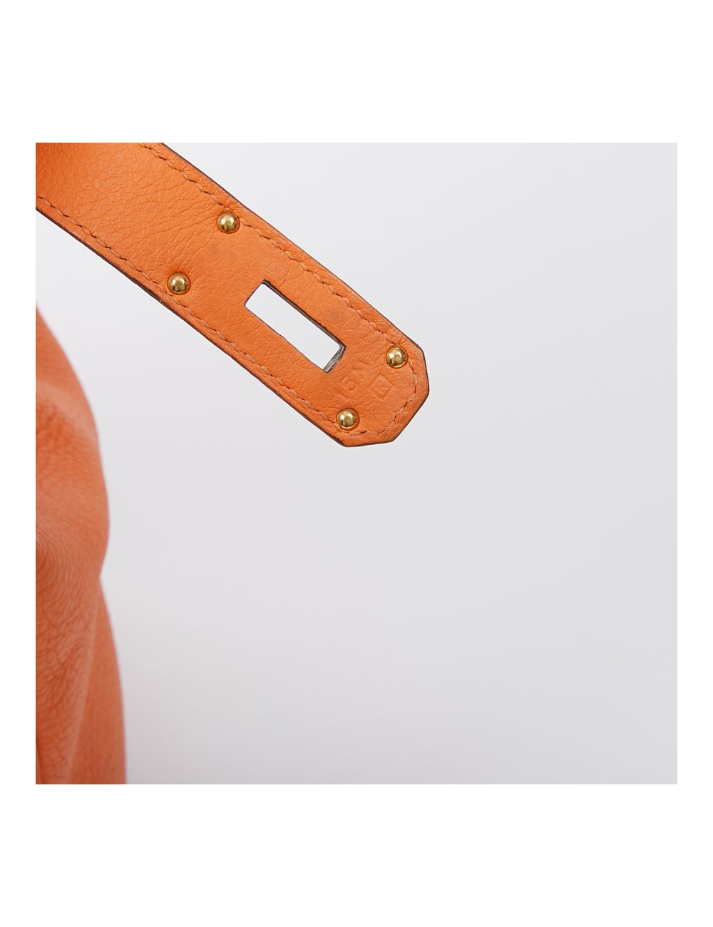 Sac Haut à Courroies HERMES cuir togo orange