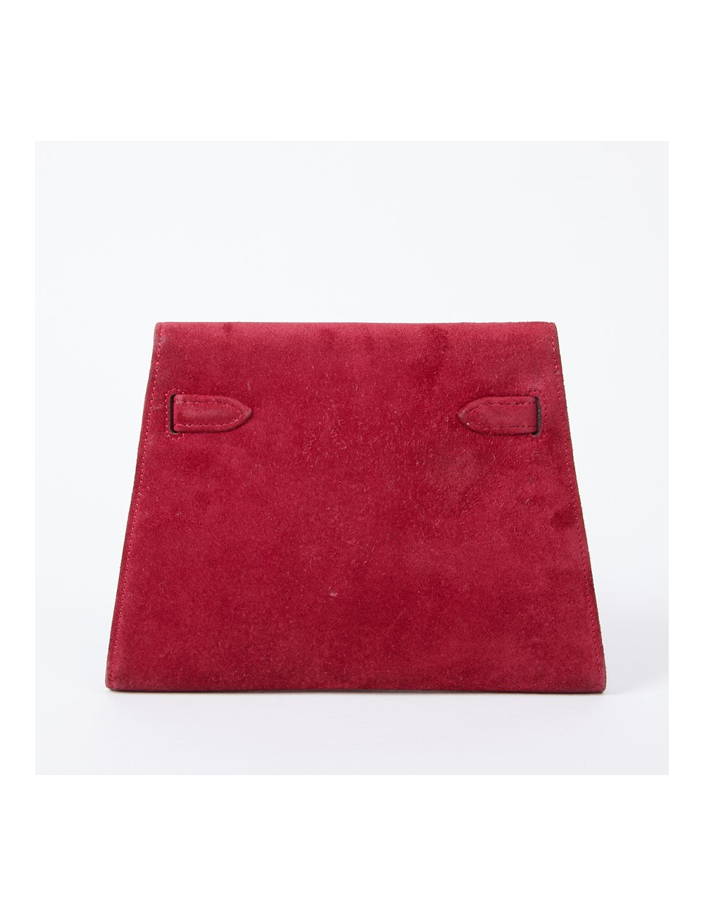 Mini sac Kelly vintage HERMES veau velours rose