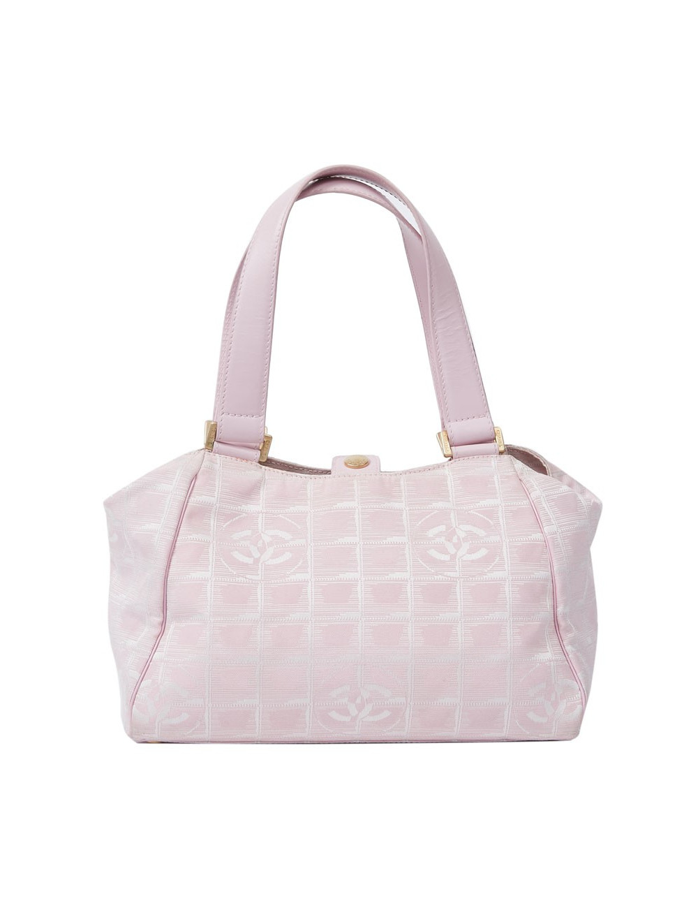Sac Chanel en toile monogram rose