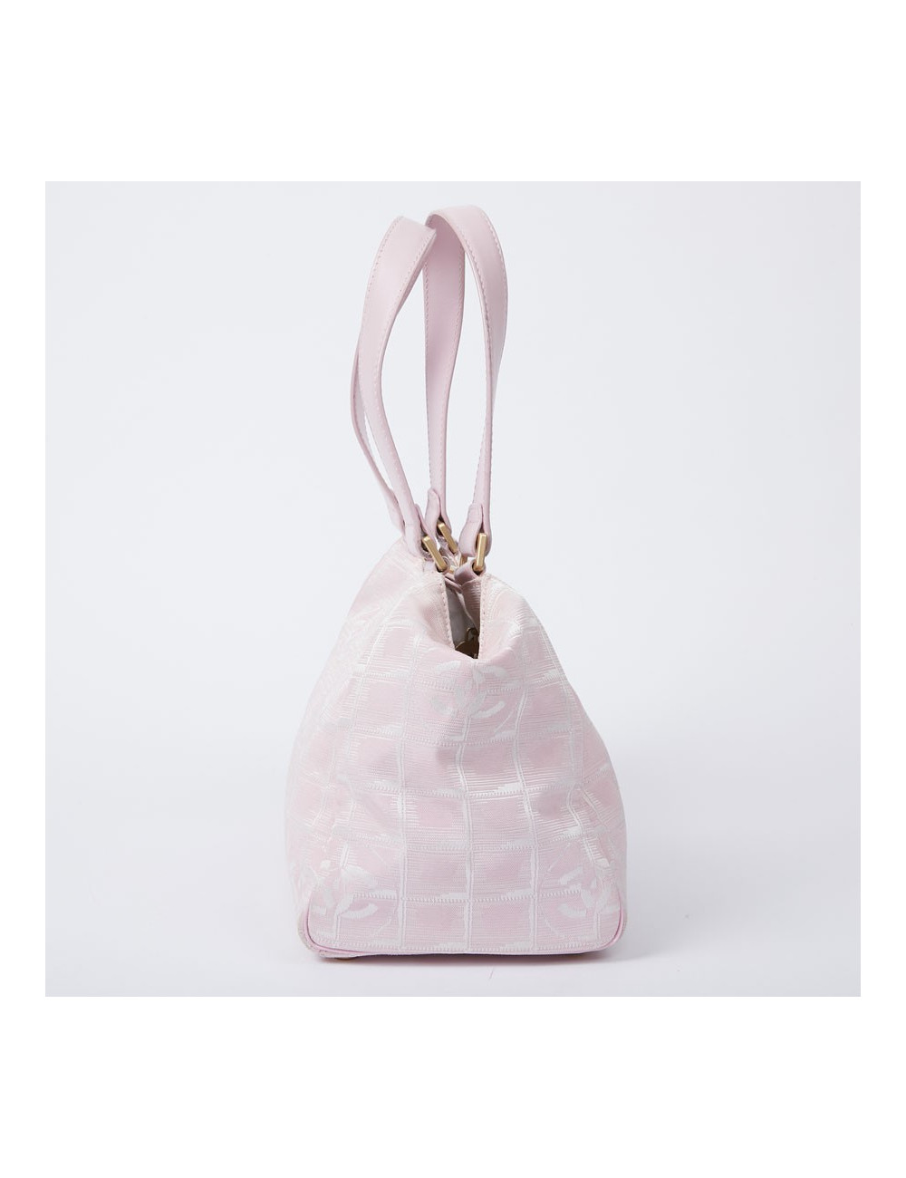 Sac Chanel en toile monogramme rose
