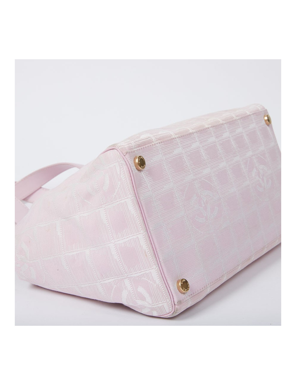 Sac Chanel en toile monogram rose