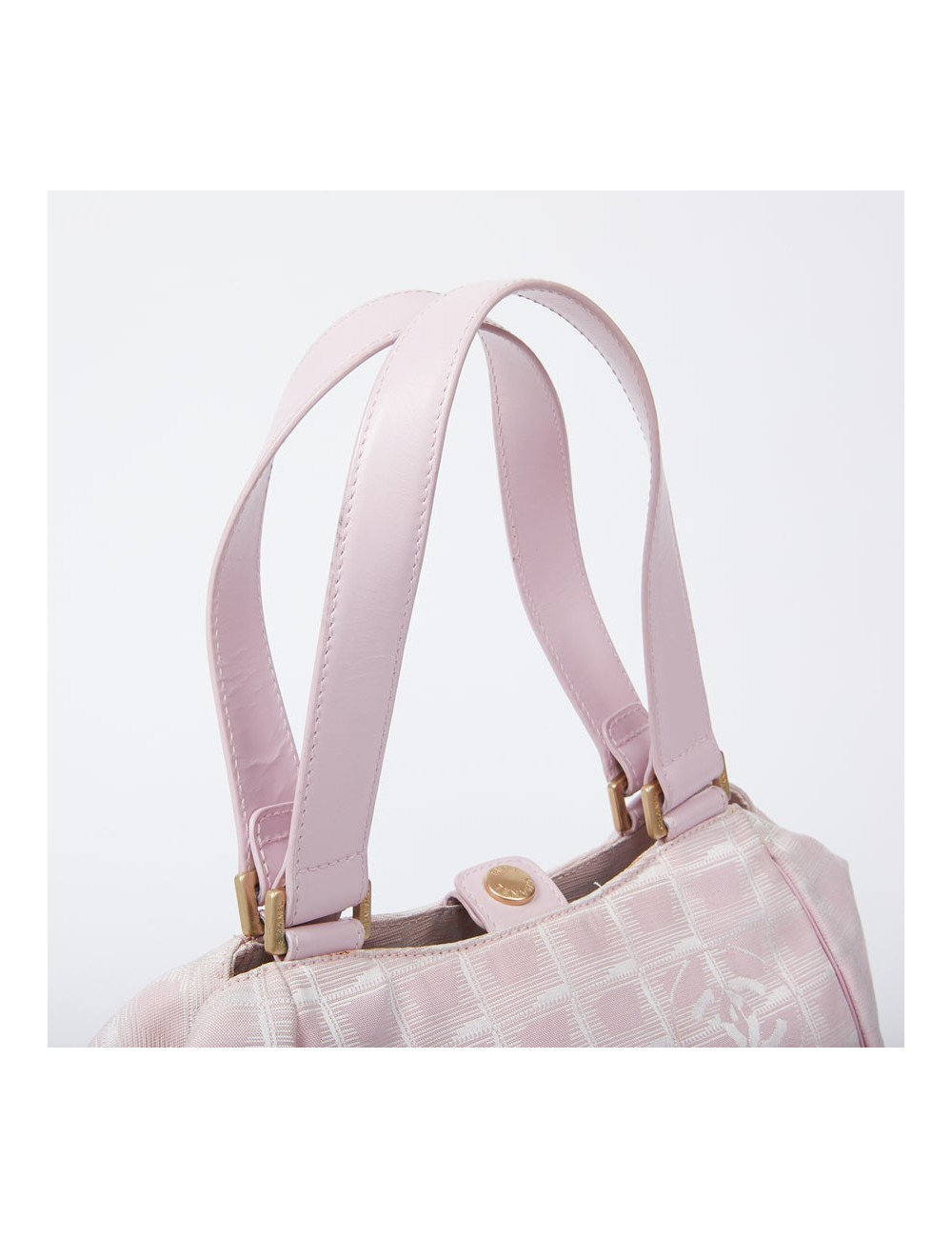 Sac Chanel en toile monogram rose