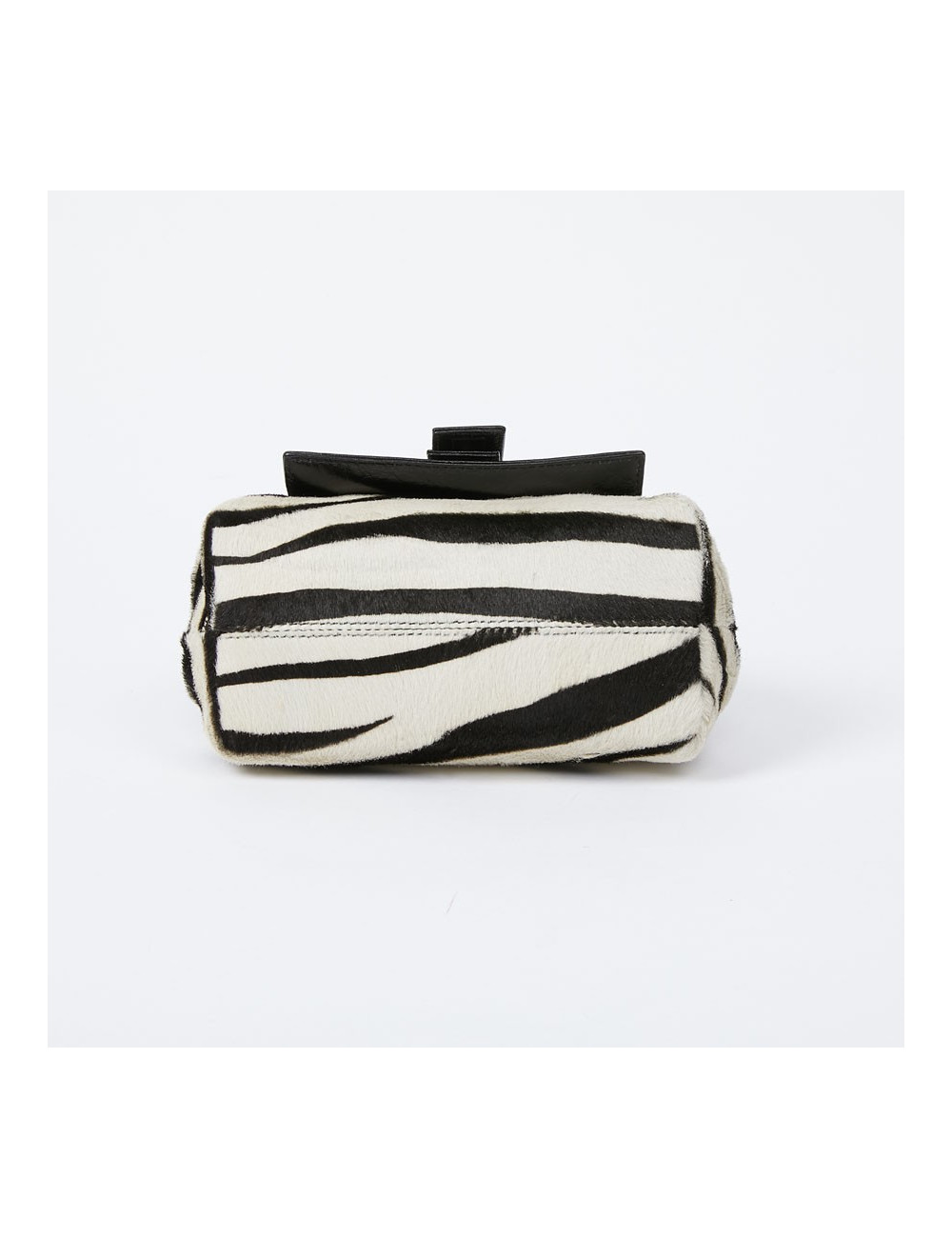 Mini sac CELINE en chèvre façon zèbre 