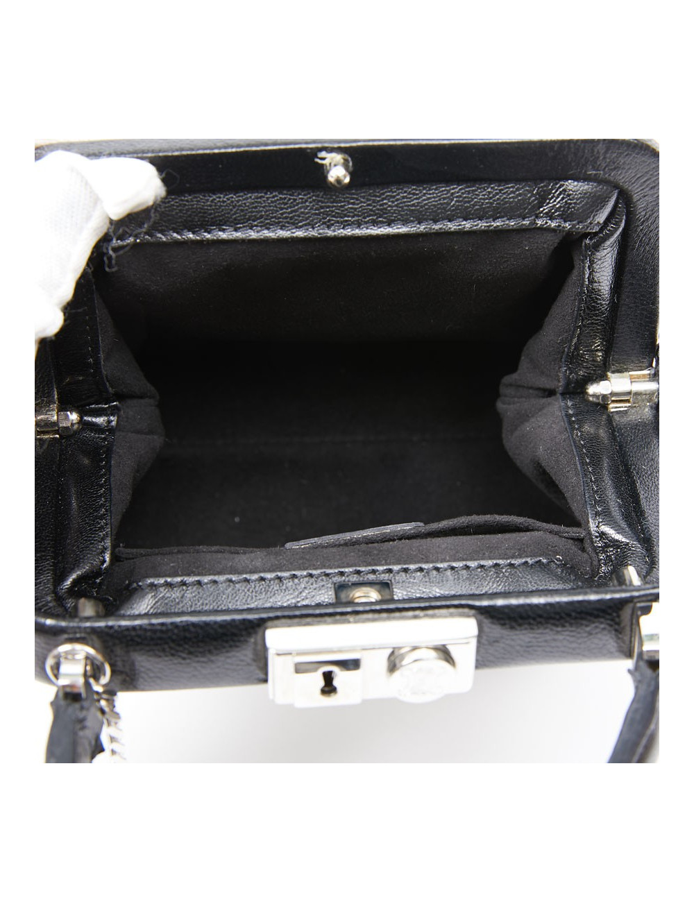 Mini sac CELINE en chèvre façon zèbre 