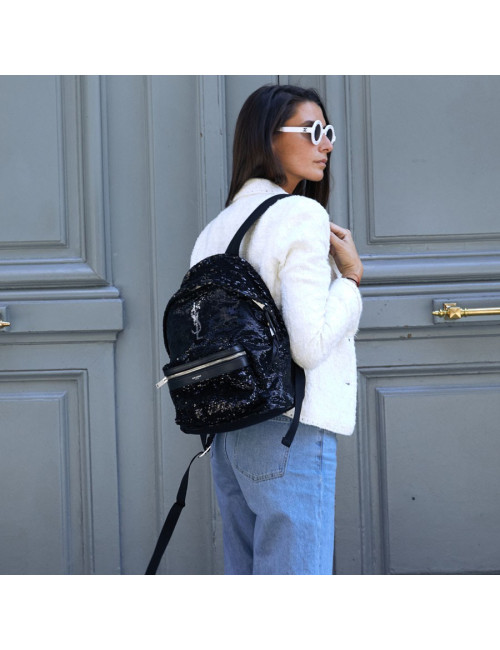 Sac à dos City Mini Saint Laurent à paillettes 
