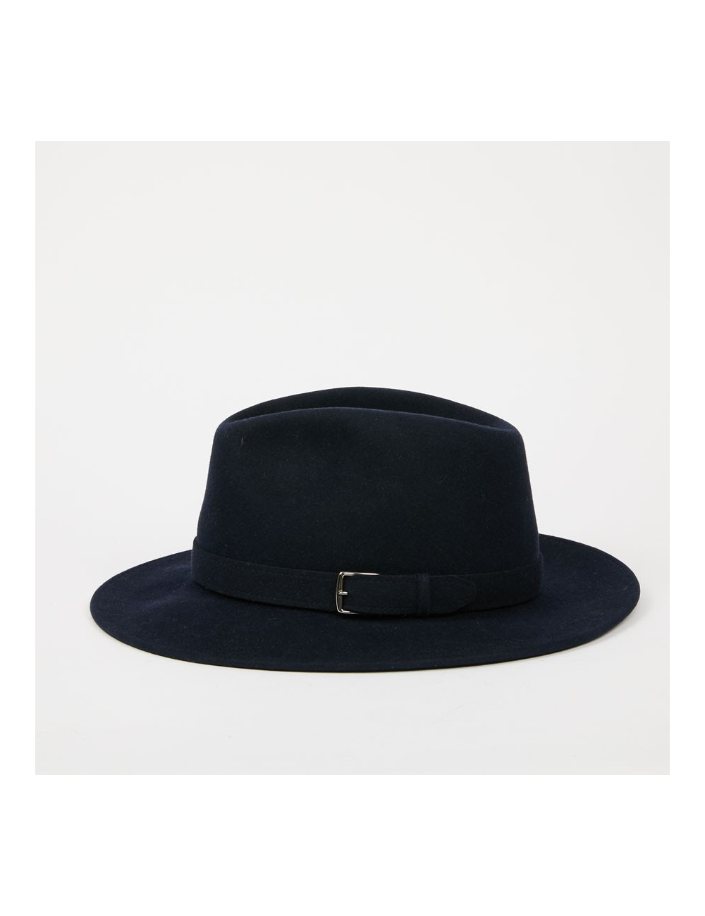 Chapeau T 60 HERMES feutrine bleu 