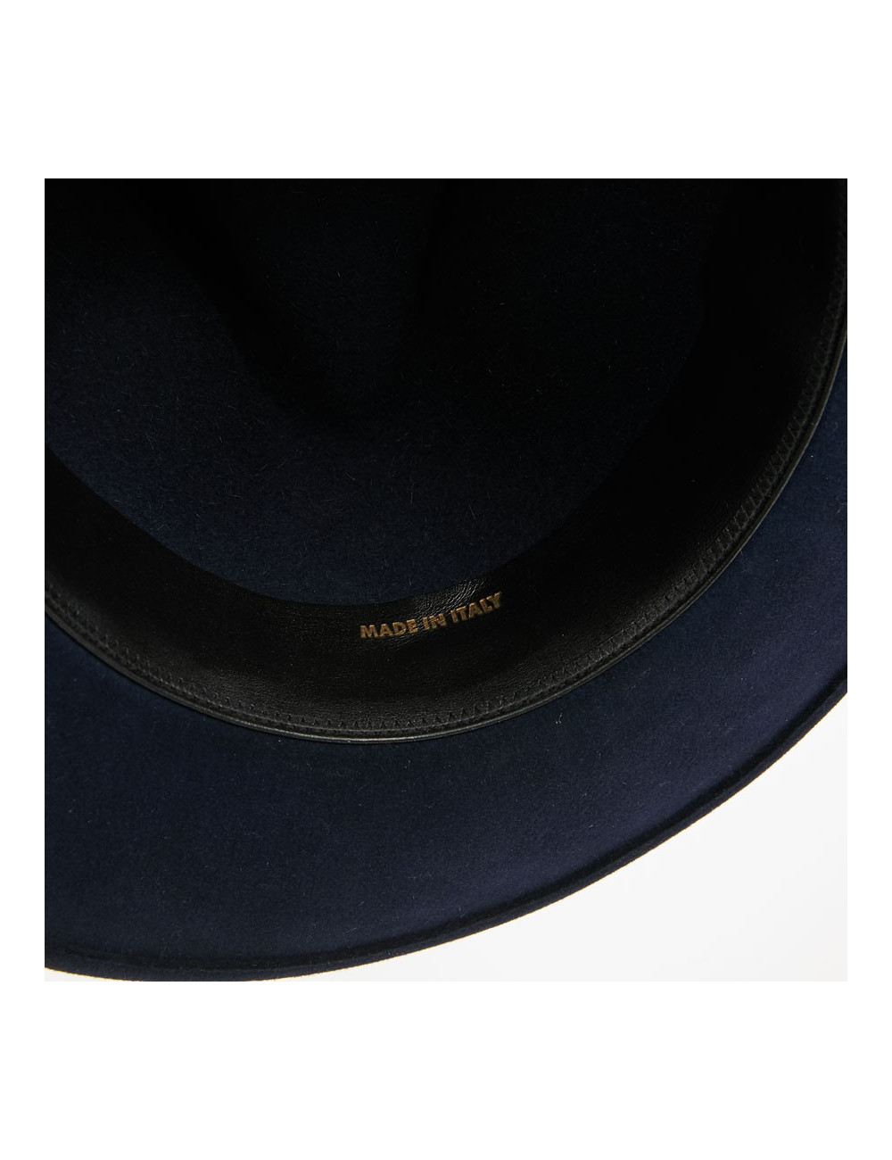 Chapeau T 60 HERMES feutrine bleu 