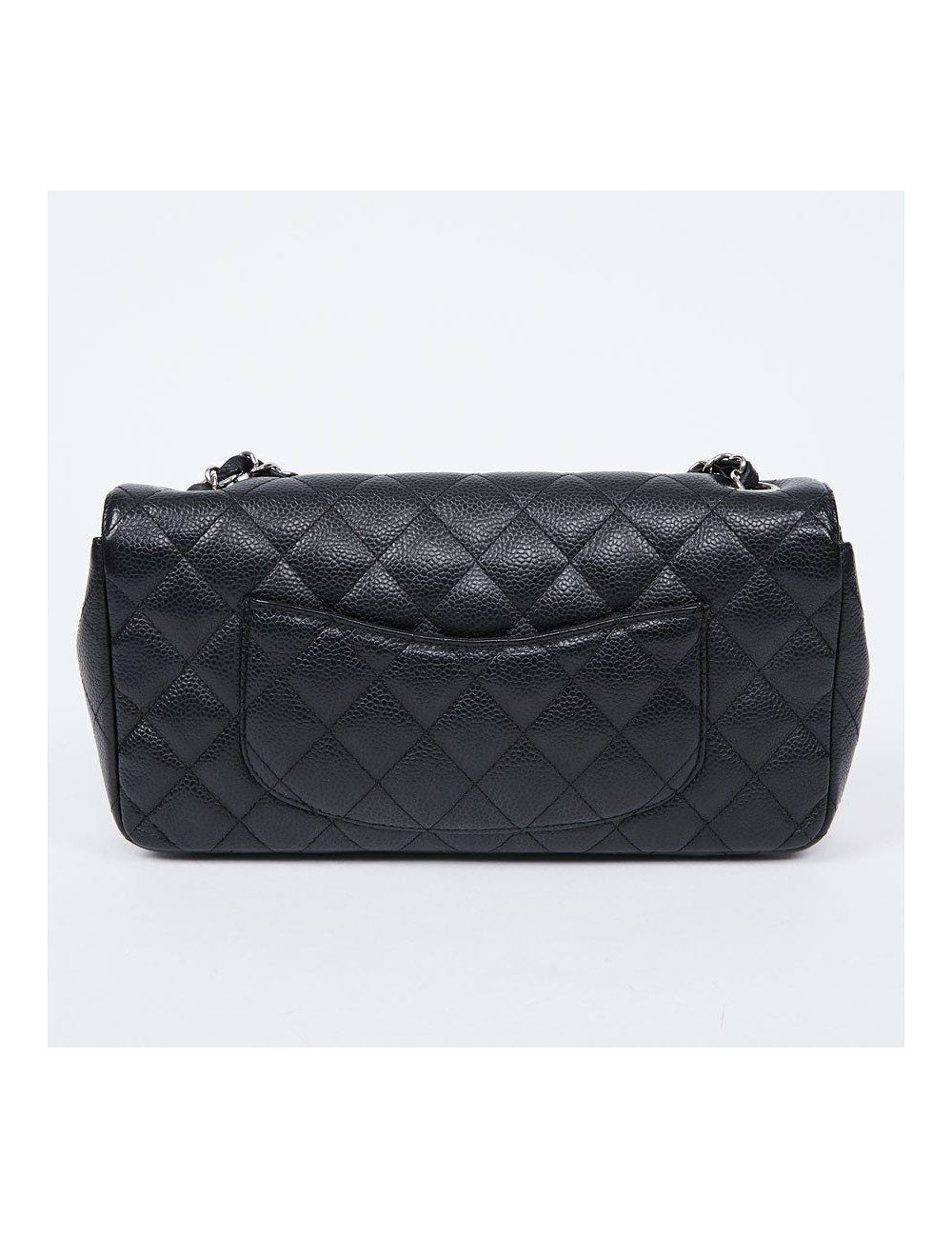 Sac baguette CHANEL cuir caviar noir