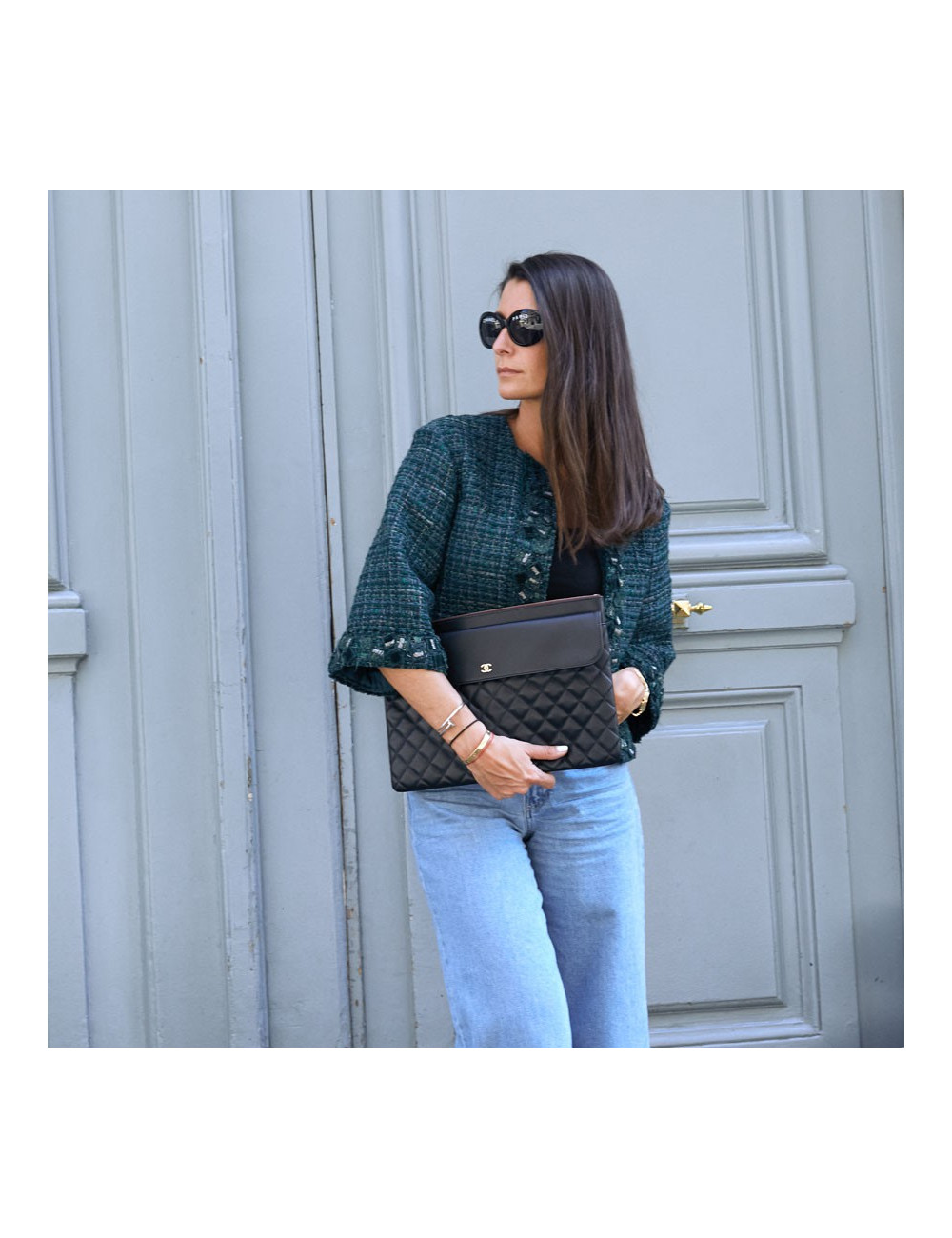 Grande pochette CHANEL noire 