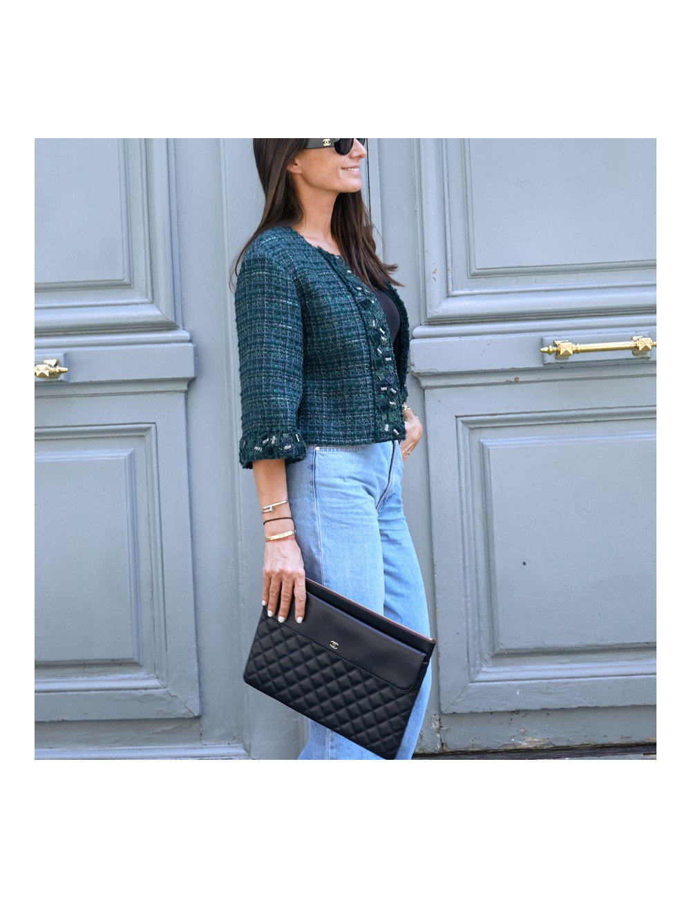 Grande pochette CHANEL noire 